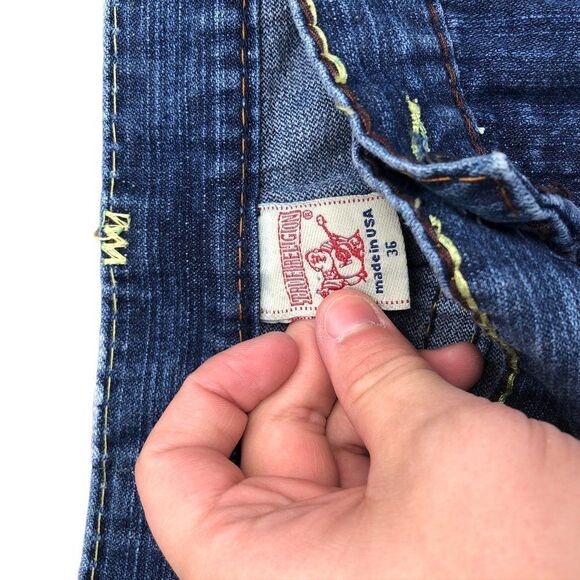 True Religion Jeans Size 36 JOHNNY SUPER T Blue - Picture 8 of 12
